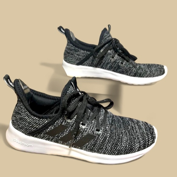 Adidas Women’s Cloudfoam Pure DB0694 Black Running Shoes Size 6 - Picture 1 of 10